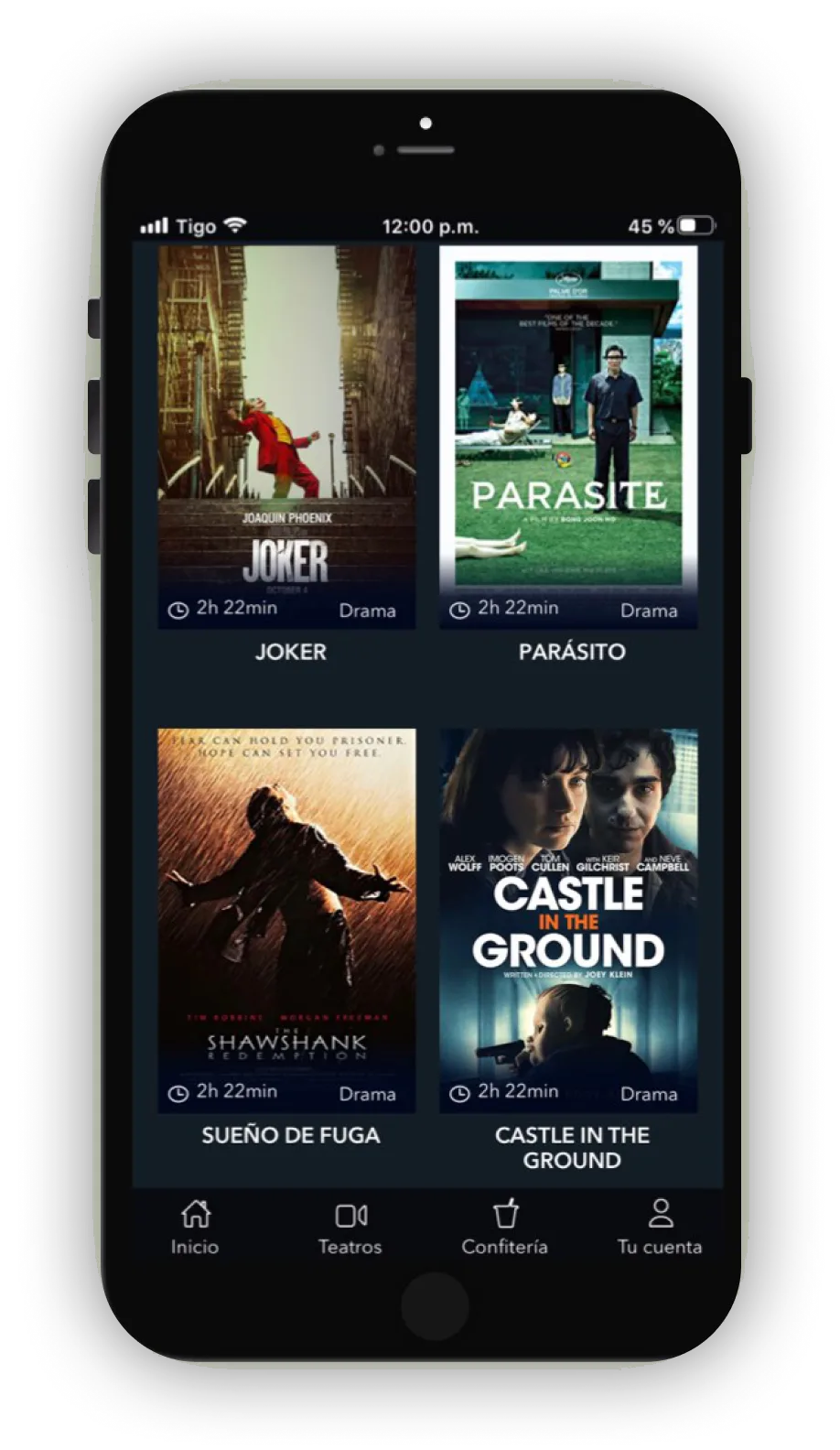 Cinema — Optimized display of elements on the screen