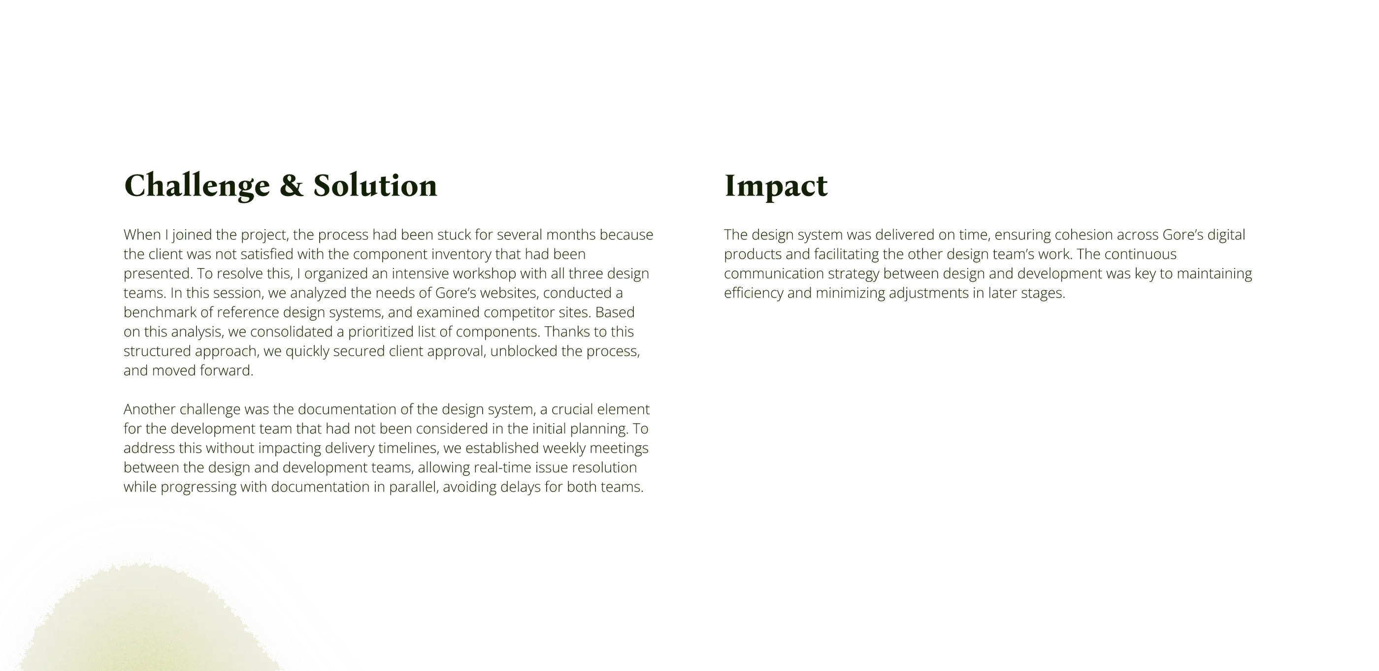Gore Design System + Corporate & Medical Websites — design, screen 1 of 1