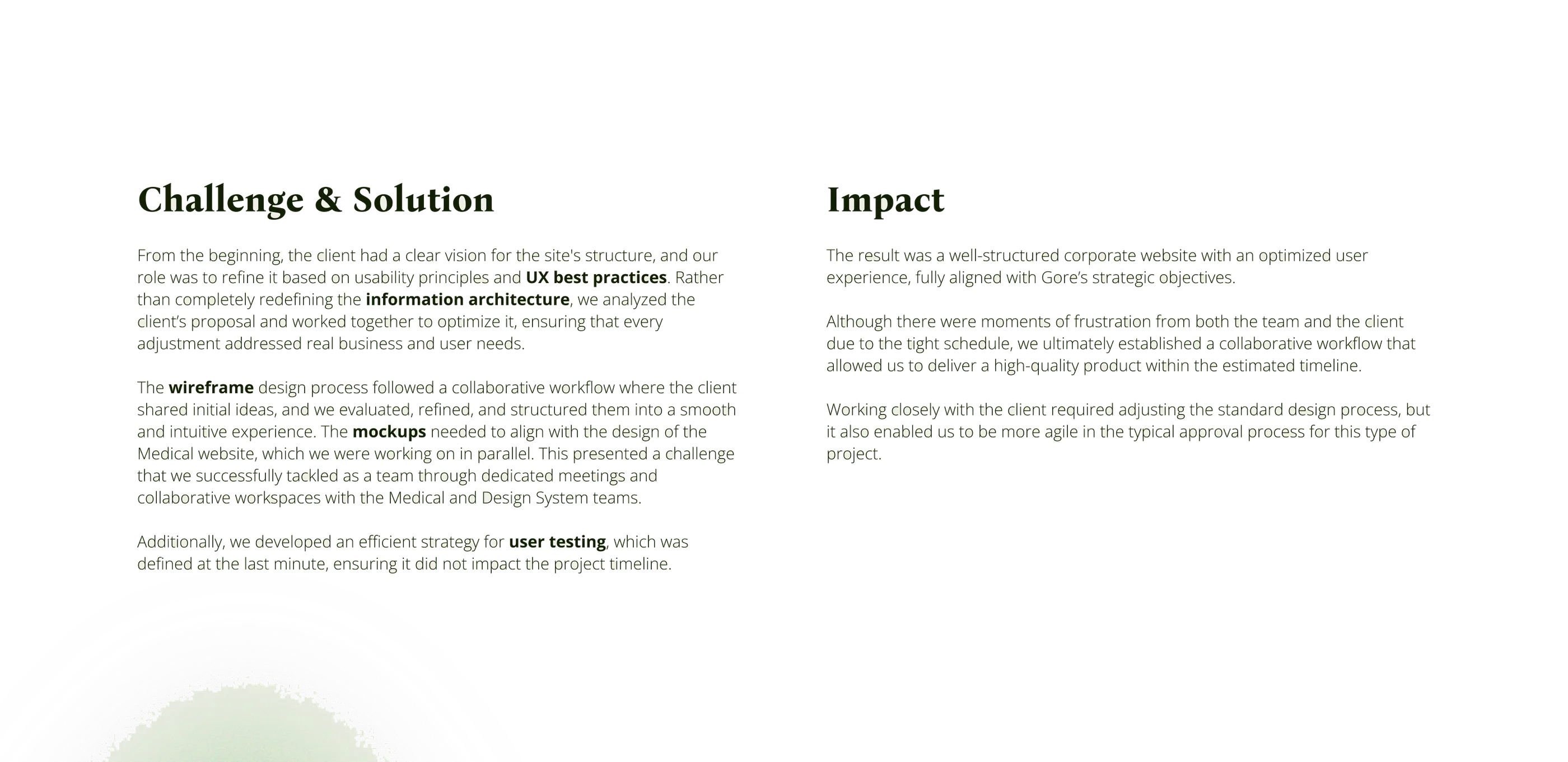 Gore Design System + Corporate & Medical Websites — design, screen 1 of 1